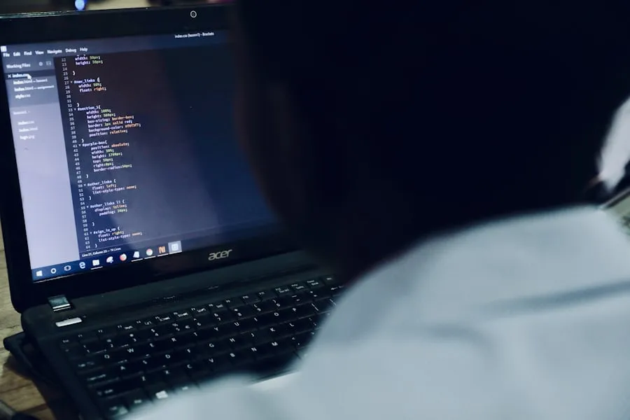 Cybersecurity expert at work